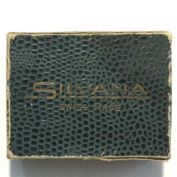 RARE Mid-Century Silvana Wind-Up Bracelet Cuff Wristwatch w/Hinged Cover - Picture 9 of 9